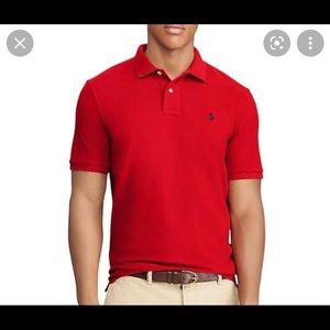 Mens red Ralph Lauren polo